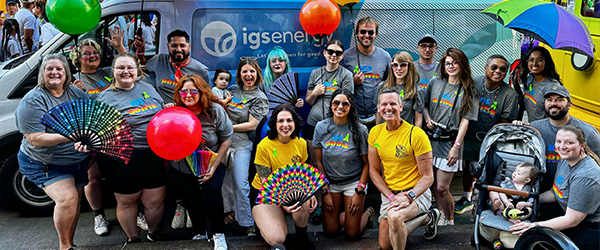 IGS Energy employees at the Columbus Pride Parade in June 2024